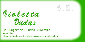 violetta dudas business card
