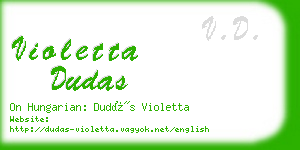violetta dudas business card
